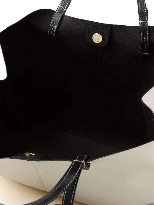 Giulia Monti Tote Bag White Black - Image 4
