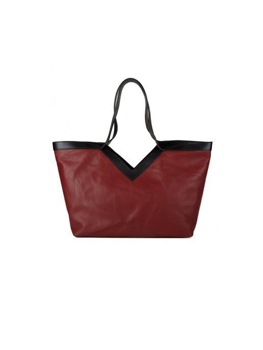 Giulia Monti Tote-väska Vinröd Svart - Image 1