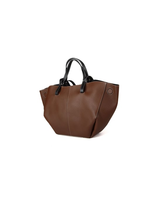 Giulia Monti Tote Bag Valnöt Brun Svart - Image 2