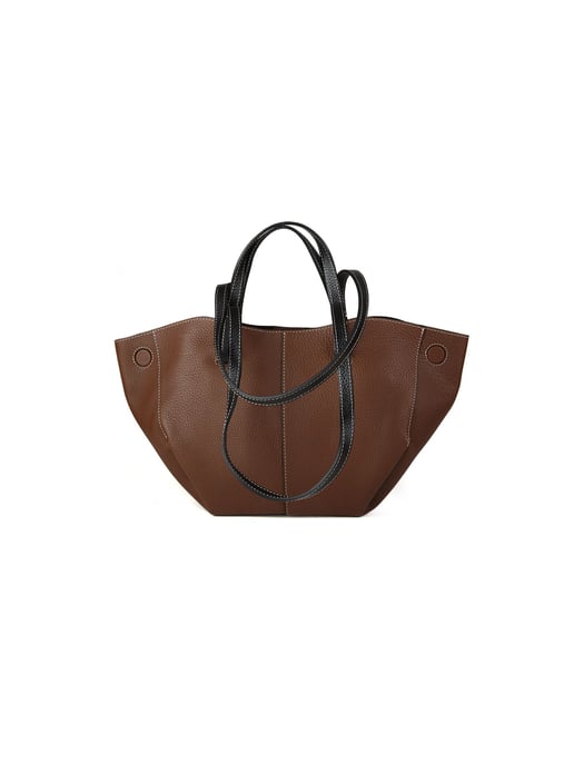 Giulia Monti Tote Bag Valnöt Brun Svart - Image 3