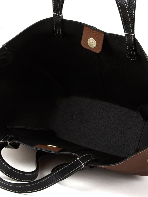 Giulia Monti Tote Bag Valnöt Brun Svart - Image 4