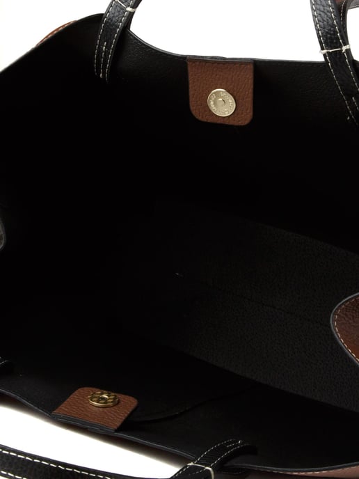 Giulia Monti Tote Bag Walnootbruin Zwart - Image 4