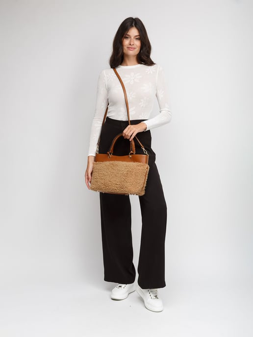 Giulia Monti Tote Bag T.Sabbia+Cuoio - Image 5