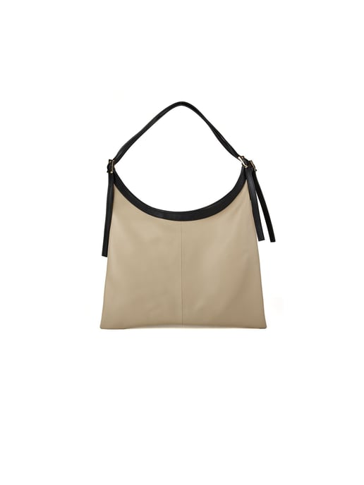 Giulia Monti Handtas Lichtbeige Zwart - Image 1