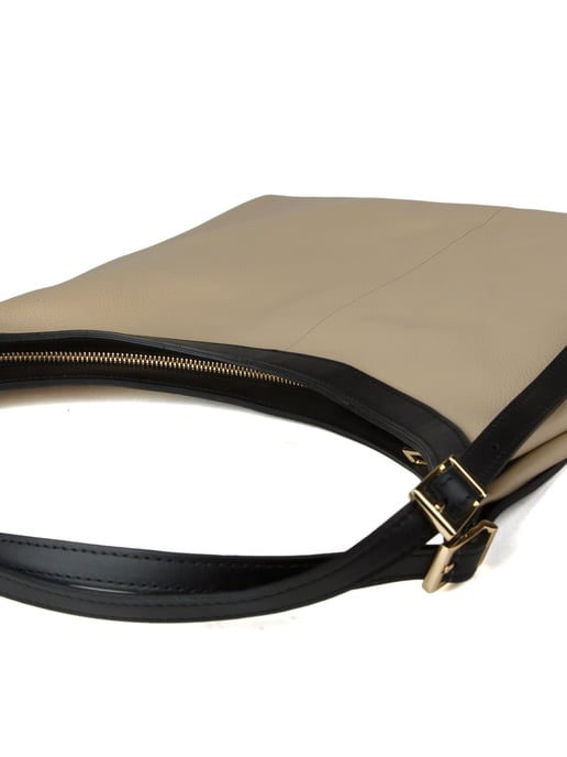 Giulia Monti Handtas Lichtbeige Zwart - Image 4