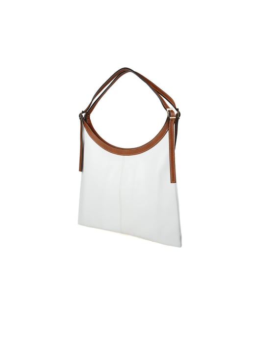 Giulia Monti Tote Bag Vit Guldbrun - Image 2