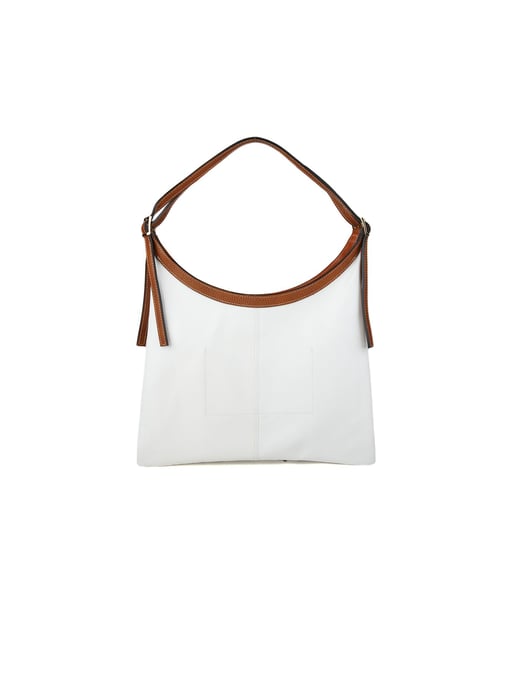 Giulia Monti Tote Bag Vit Guldbrun - Image 3