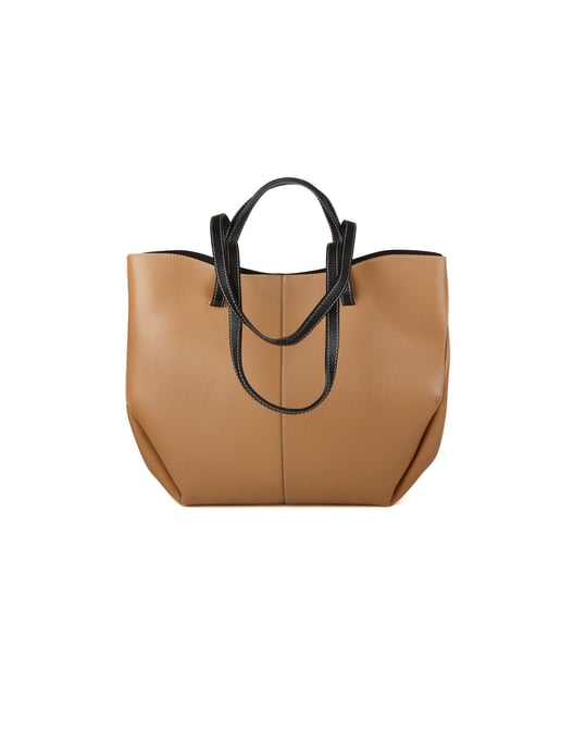 Giulia Monti Tote-väska Grå Beige Svart - Image 3