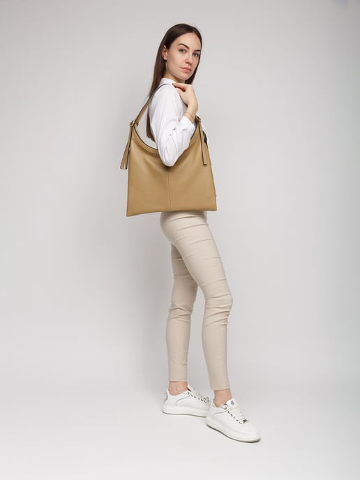 Giulia Monti Tote Bag Light Taupe - Image 4