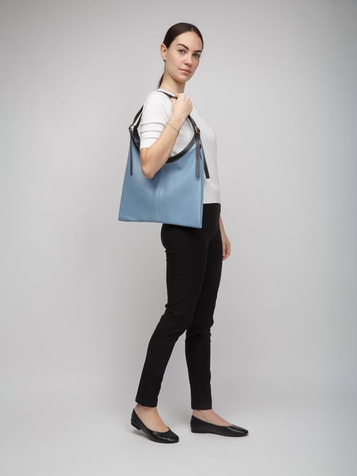 Giulia Monti Tote-väska Sky Blu Black - Image 4
