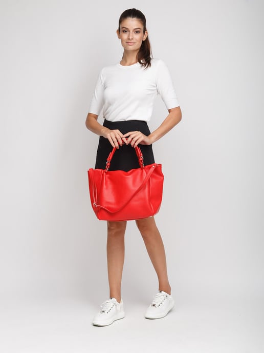 Giulia Monti Tote Bag Klassisk Röd - Image 5