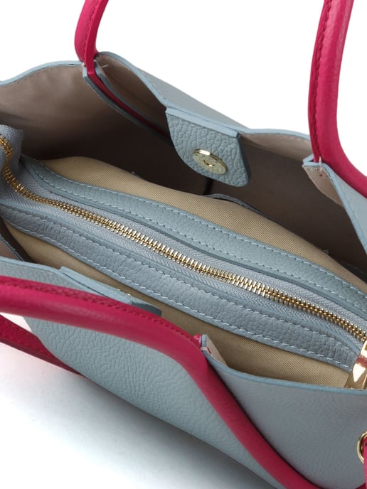 Giulia Monti Tote Bag Sky Blue Fuxia - Image 4