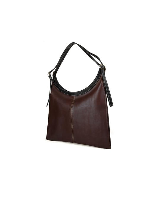 Giulia Monti Tote-väska Valnötsbrun Svart - Image 2