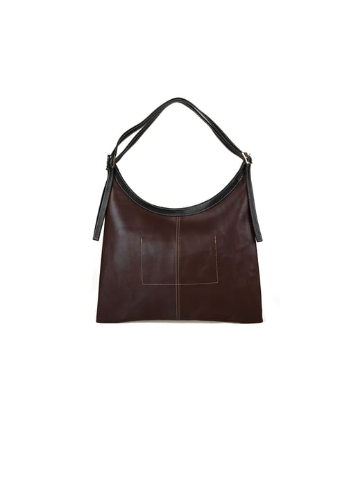 Giulia Monti Tote-väska Valnötsbrun Svart - Image 3