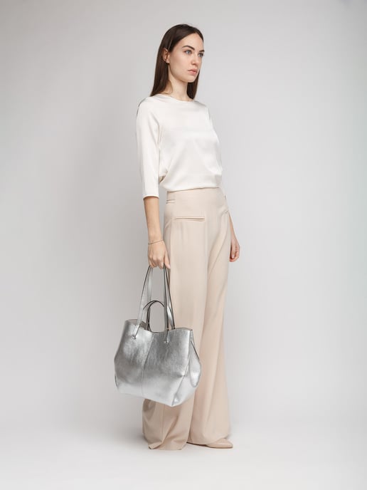 Giulia Monti Tote Bag Silver - Image 5