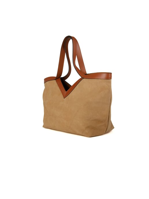 Giulia Monti Handväska Beige Guldbrun - Image 2