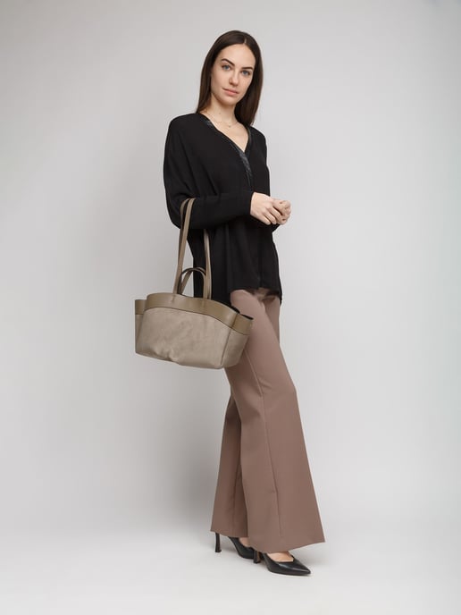 Giulia Monti Handtas Taupe - Image 5