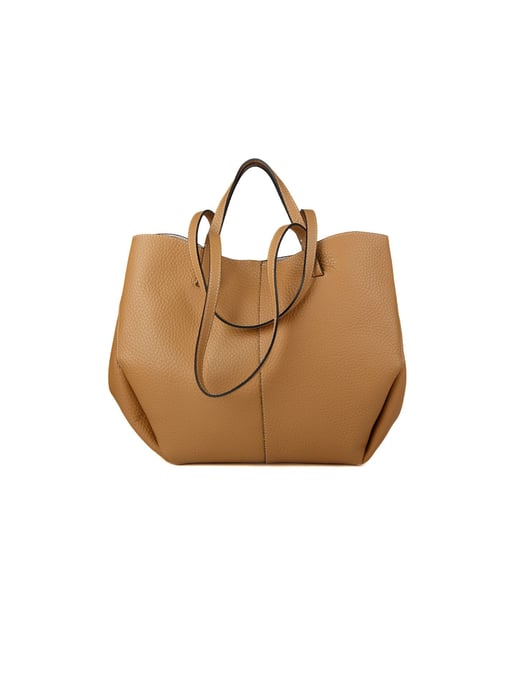 Giulia Monti Schoudertas Grijs Beige - Image 3