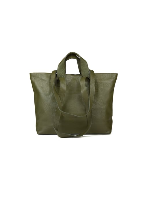 Giulia Monti Tote-väska Militärgrön - Image 3