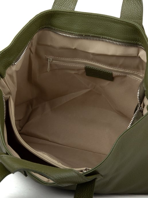 Giulia Monti Tote-väska Militärgrön - Image 4