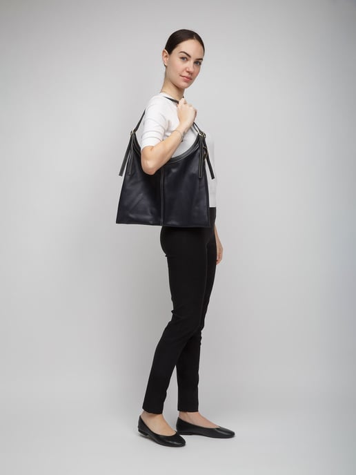 Giulia Monti Tote-väska Nattblå Svart - Image 5