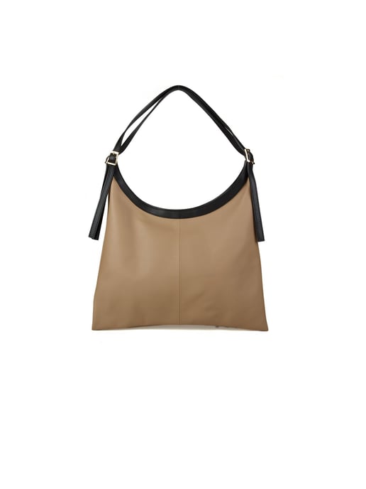 Giulia Monti Tote Bag Grå Beige Svart - Image 1