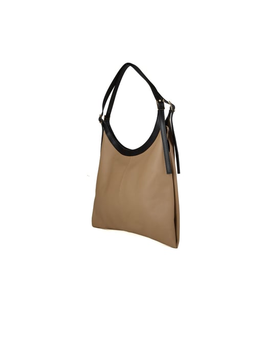Giulia Monti Tote Bag Grå Beige Svart - Image 2