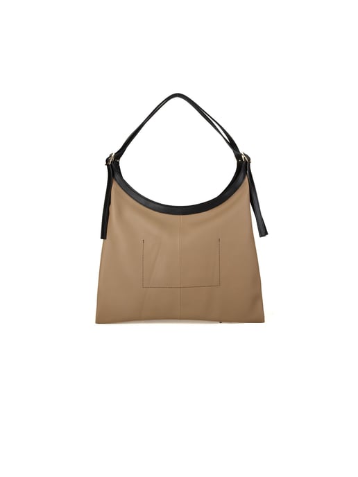 Giulia Monti Tote Bag Grå Beige Svart - Image 3