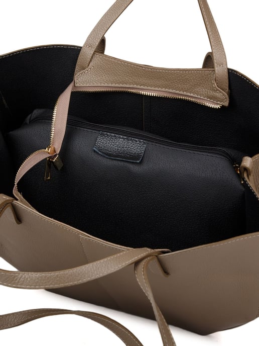 Giulia Monti Tote Bag Taupe - Image 4