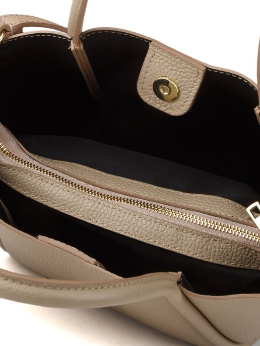 Giulia Monti Tote-väska Grå Beige - Image 4