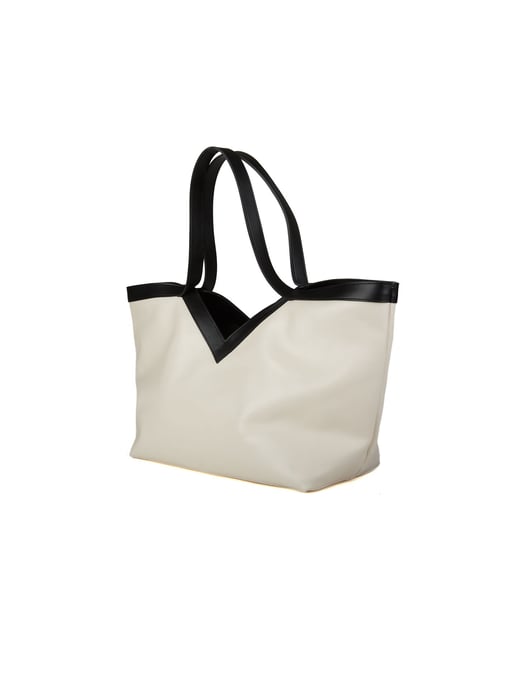 Giulia Monti Tote-väska Ljusbeige Svart - Image 2