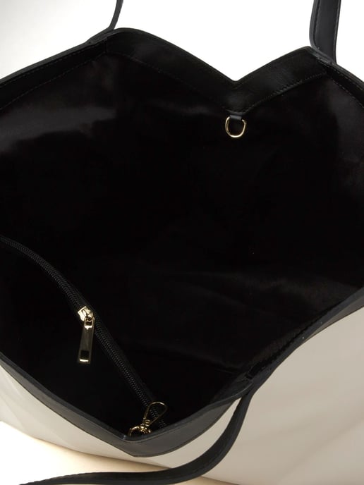 Giulia Monti Tote-väska Ljusbeige Svart - Image 3