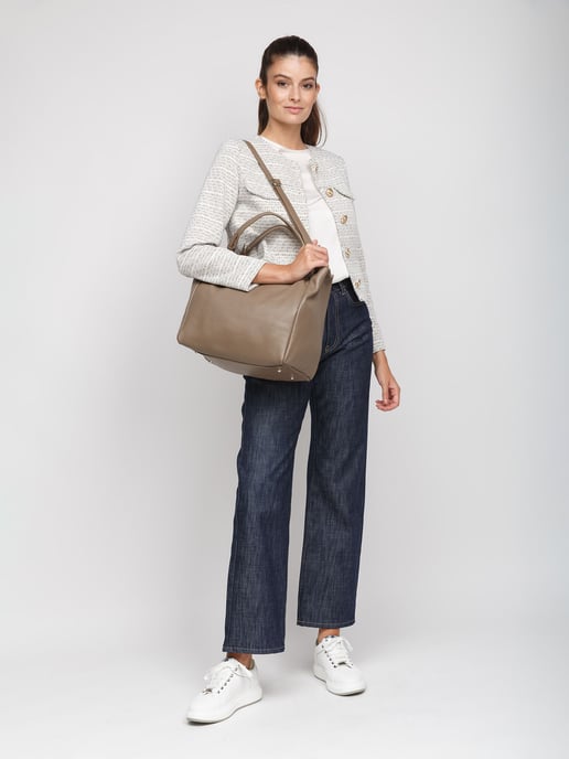 Giulia Monti Tote-väska Taupe - Image 5