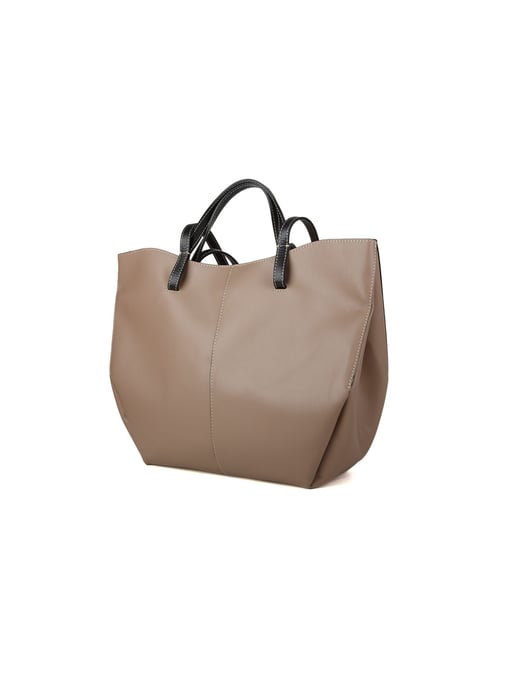 Giulia Monti Tote Bag Ljus Taupe Svart - Image 2