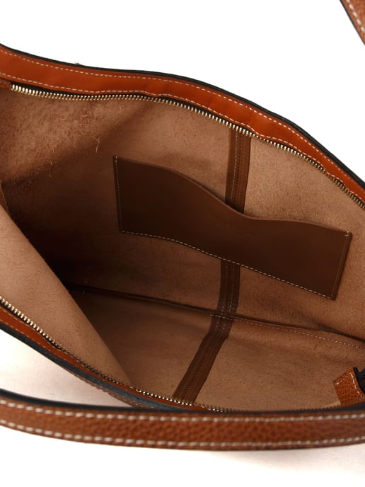 Giulia Monti Tote Bag Valnötsbrun Guldbrun - Image 4
