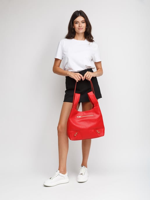 Giulia Monti Handtas Klassiek Rood - Image 5