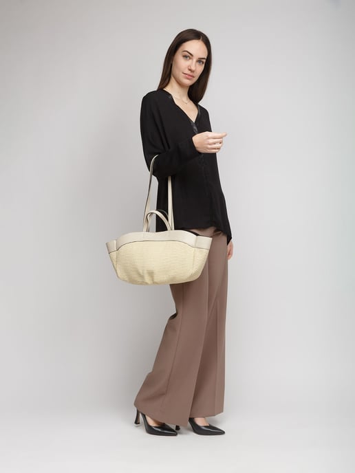 Giulia Monti Tote-väska Ljusbeige - Image 5