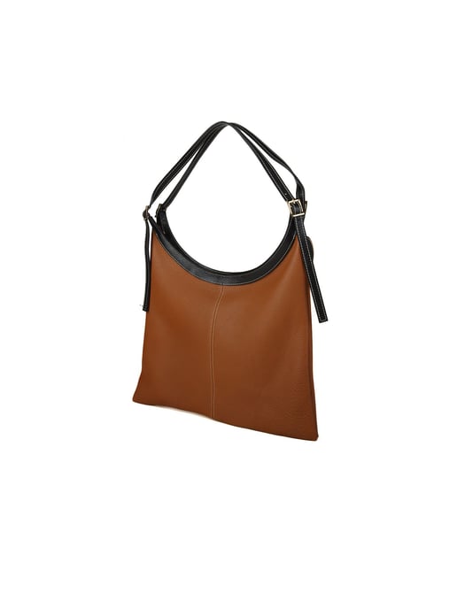 Giulia Monti Tote Bag Guldbrun Svart - Image 2