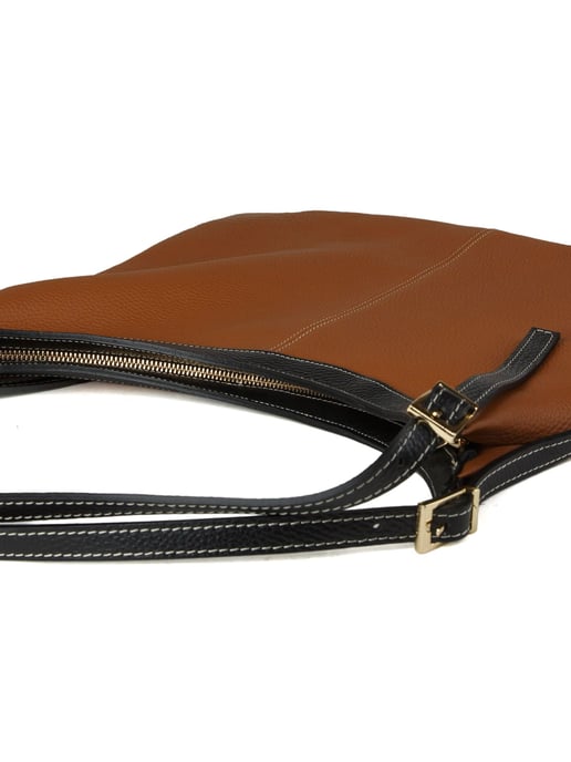 Giulia Monti Tote Bag Guldbrun Svart - Image 4