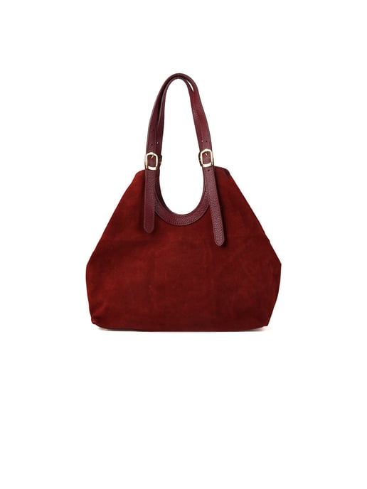 Giulia Monti Tote Bag Burgundy - Image 3