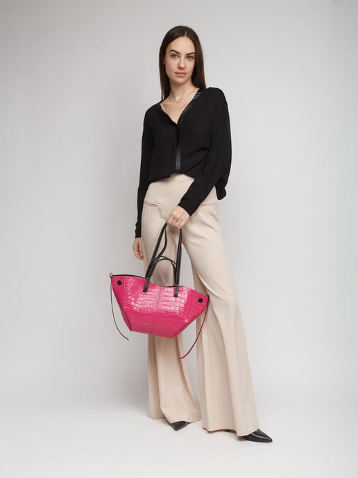 Giulia Monti Shopperväska Fuxia Svart - Image 5