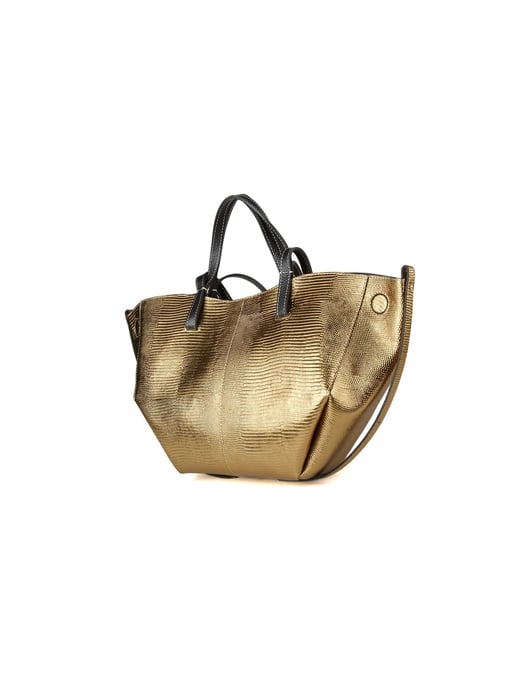Giulia Monti Tote Bag Goud Zwart - Image 2
