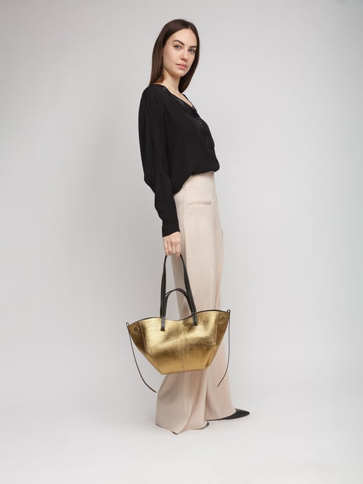 Giulia Monti Tote Bag Goud Zwart - Image 5