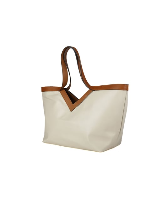 Giulia Monti Tote-väska Ljusbeige Guldbrun - Image 2