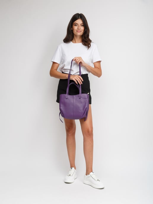 Giulia Monti Schoudertas Paars - Image 5