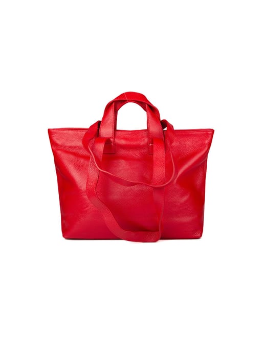 Giulia Monti Tote-väska Mörkröd - Image 3