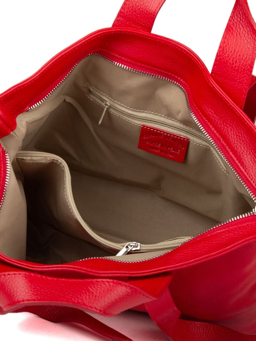 Giulia Monti Tote-väska Mörkröd - Image 4
