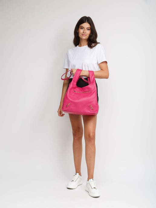 Giulia Monti Schoudertas Fuchsia - Image 5