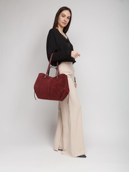 Giulia Monti Tote Bag Burgunder - Image 5