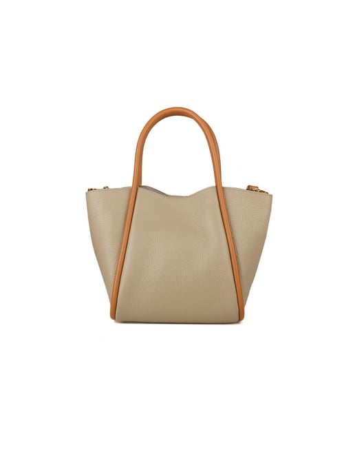 Giulia Monti Schoudertas Grijs Beige Lichtbruin - Image 1